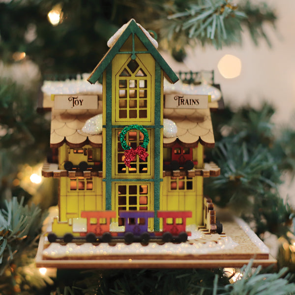 Toy Train Shop Ornament - HT Animal Supply