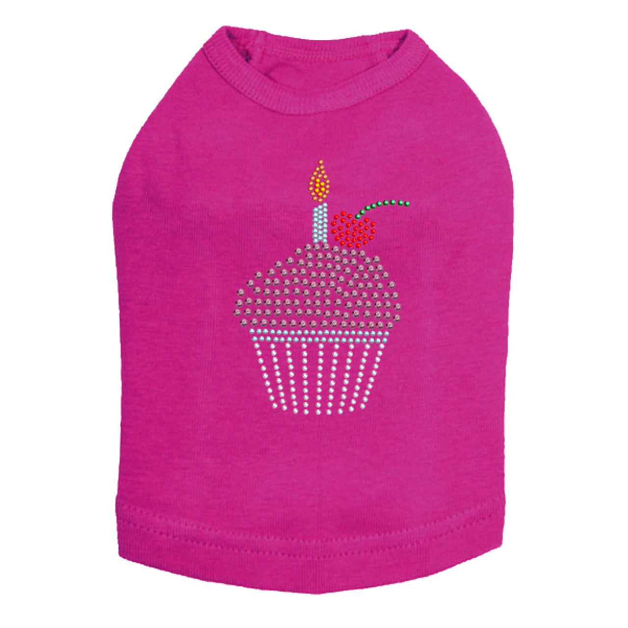 Cupcake with Candle - Dog Tank