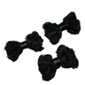 Black Chiffon Rosette Hairbows
