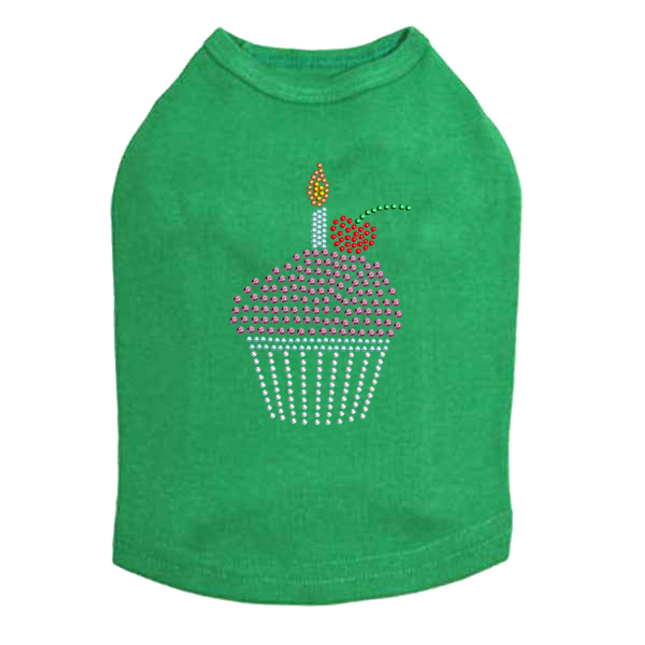 Cupcake with Candle - Dog Tank