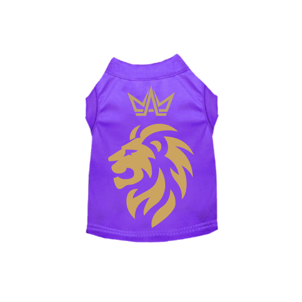 Regal Lion Crest Dog T-Shirt
