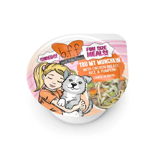 BFF Fun Size Meals You My Munchkin Chicken Breast, Rice and Pumpkin Wet Dog Food (2.7oz)