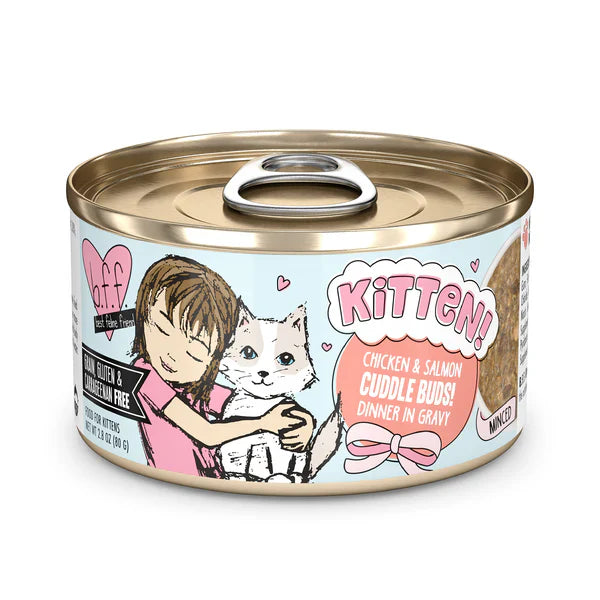 BFF Kitten Cuddle Buds Grain Free Chicken and Salmon Wet Cat Food (2.8oz)