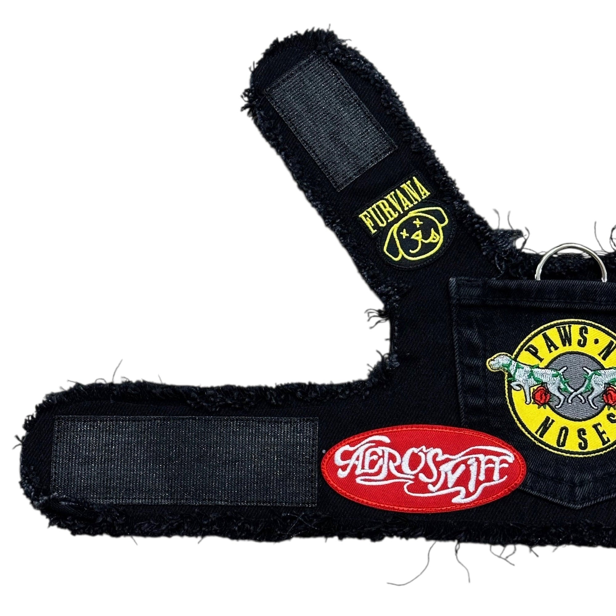 Heads or Tails Pup Ruff & Roll Denim 13 Oz. Double Denim American Heritage Craft Dog Harness