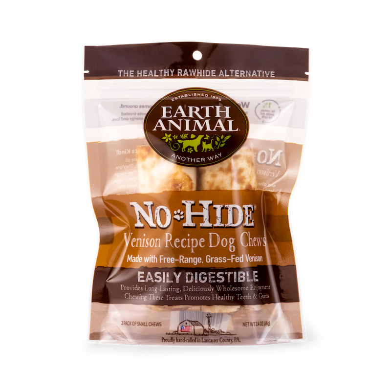 Earth Animal No Hide Small Venison Dog Rolls (2pk) (2.4oz)