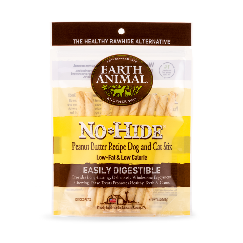 Earth Animal No Hide Peanut Butter Pet Stix (10pk) (1.6oz)