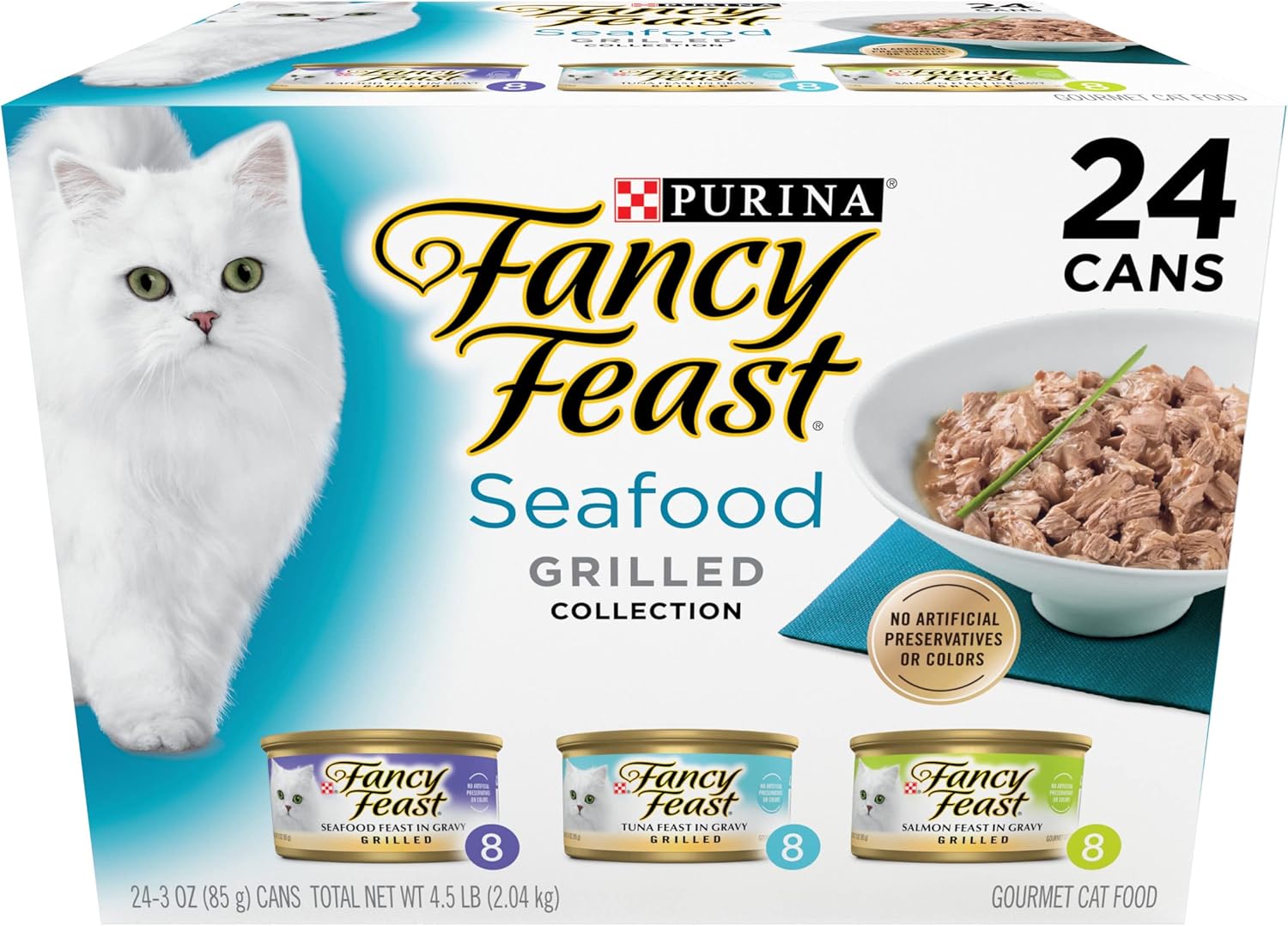 Fancy Feast Grilled Seafood Variety 3oz 24ct