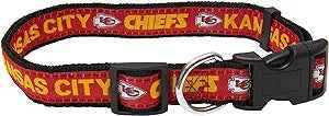 NFL Kansas City Chiefs Woven Dog Collar — product image 2