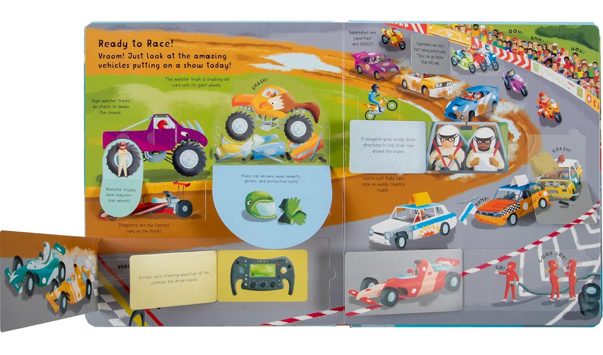 Inside Lift the Flap: Discovery! Things That Go! – Hardback, ISBN 9798890942180
