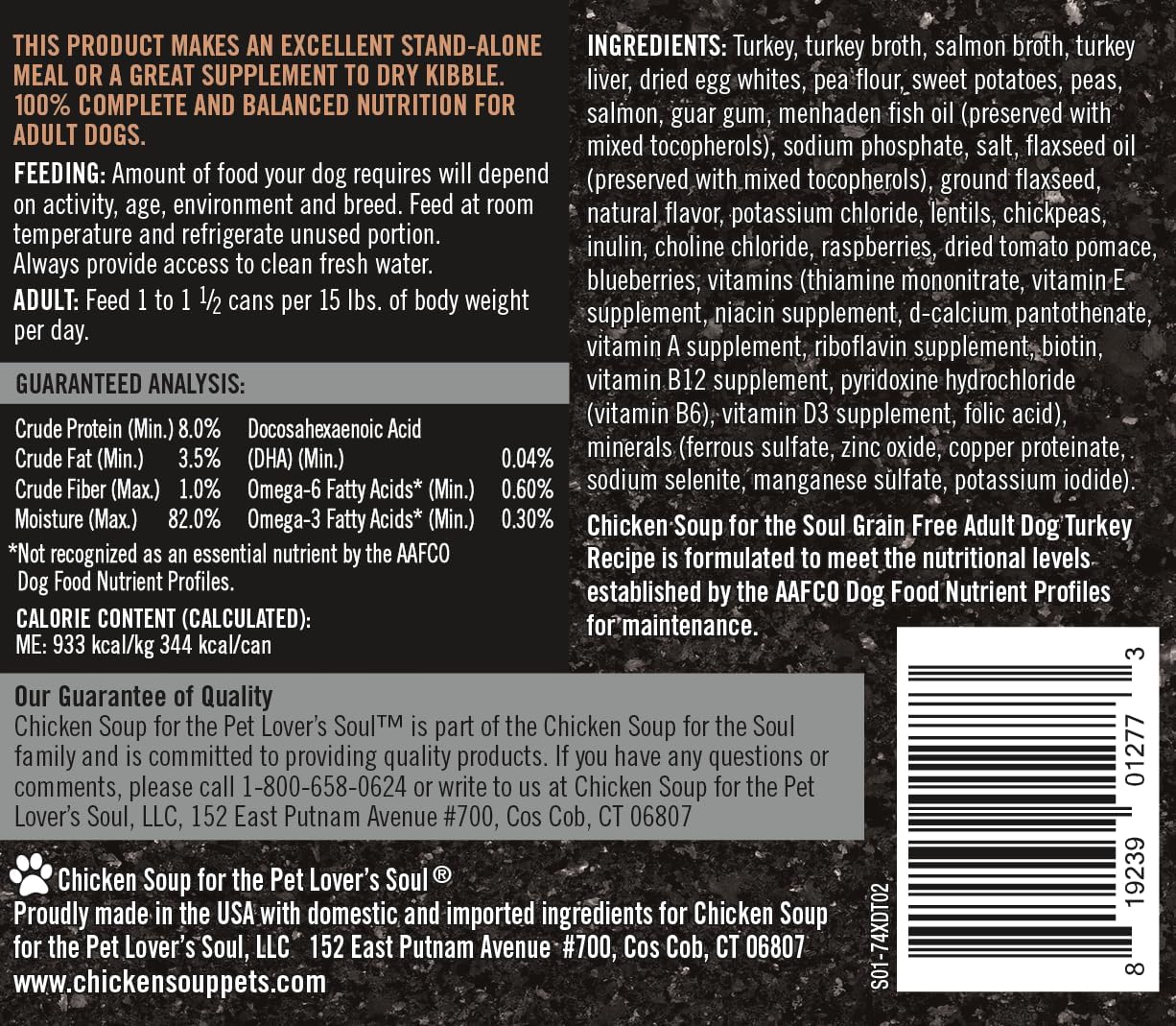 Chicken Soup Grain Free Turkey Stew Dog (13oz)