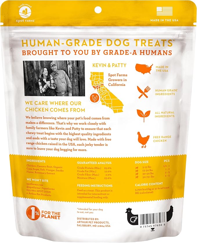 Spot Farms Dog Grain Free Basics Chicken Tenders Treats (12oz) - HT Animal Supply