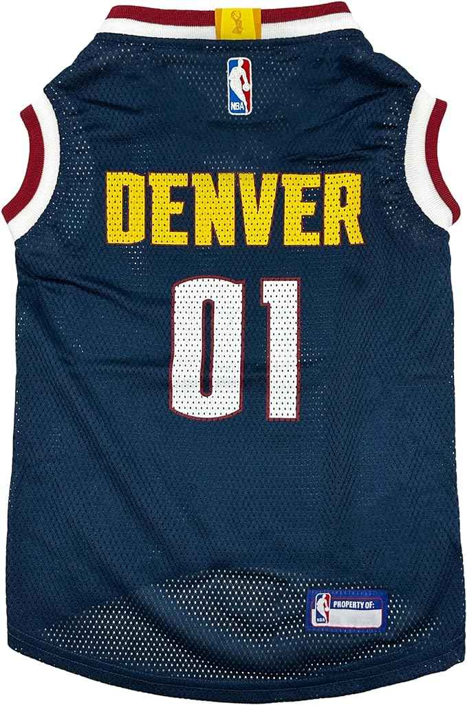 NBA Denver Nuggets Basketball Mesh Pet Jersey