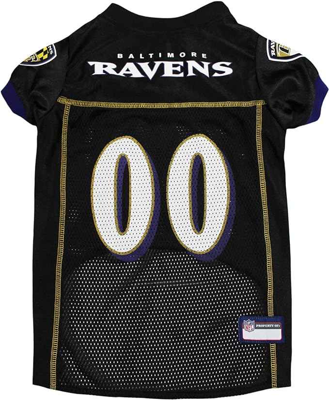 NFL Baltimore Ravens Striped Mesh Pet Jersey