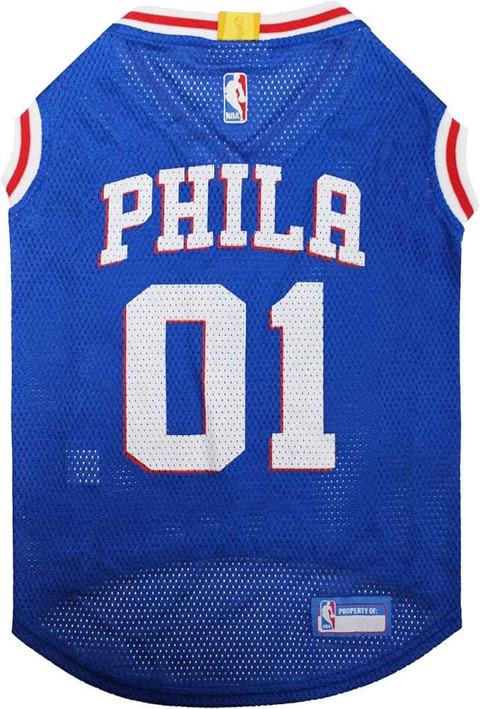 NBA Philadelphia 76ers Basketball Mesh Pet Jersey
