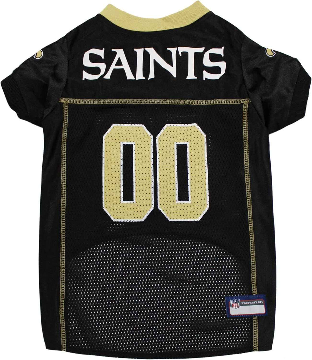 NFL New Orleans Saints Striped Mesh Pet Jersey