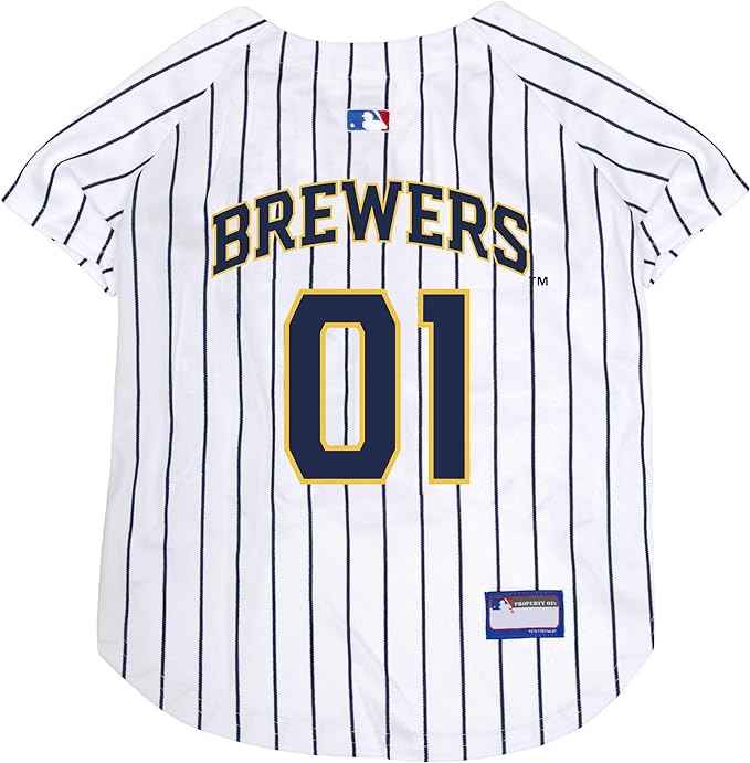 MLB Milwaukee Brewers Mesh Pet Jersey
