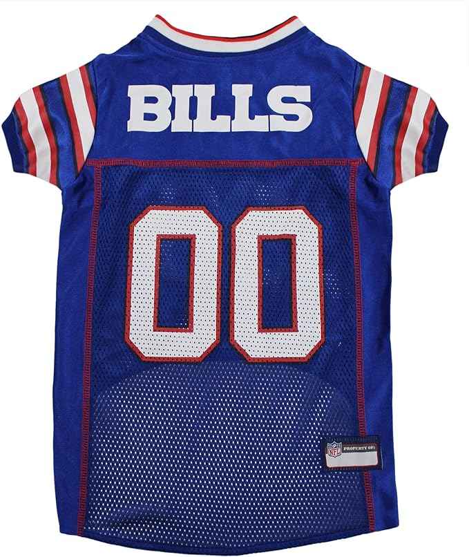 NFL Buffalo Bills Striped Mesh Pet Jersey