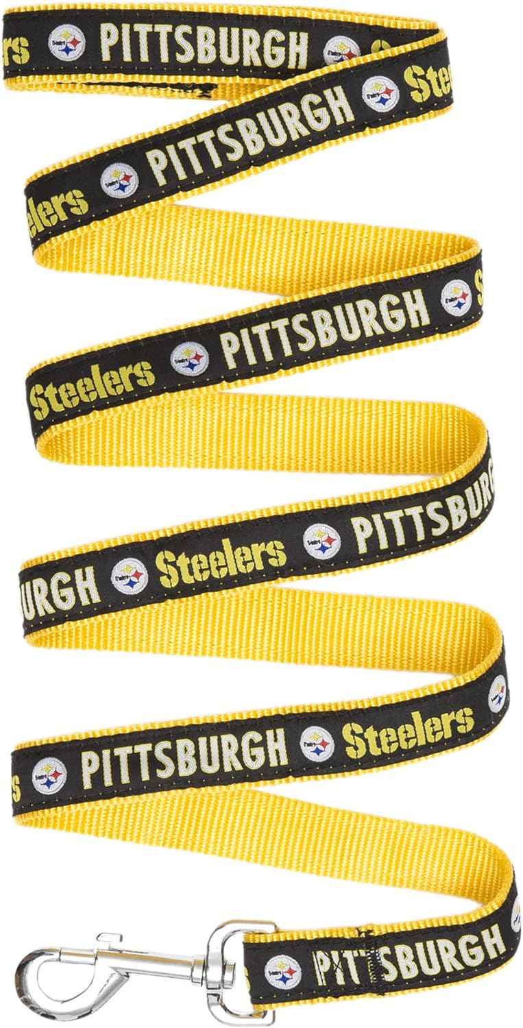 NFL Pittsburgh Steelers Woven Dog Leash
