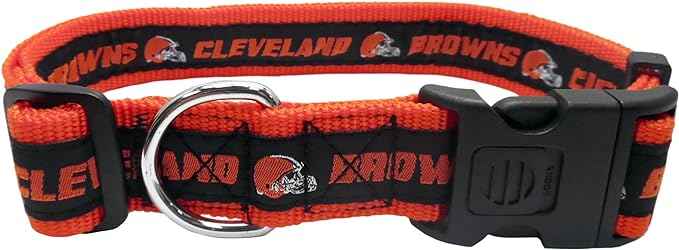 NFL Cleveland Browns Woven Dog Collar