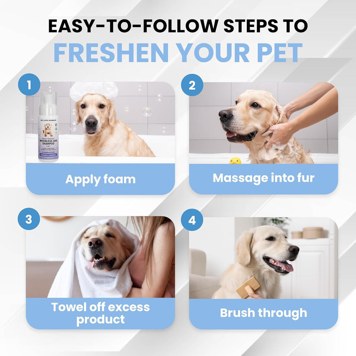 Dog Shampoo - Waterless Dog Shampoo (Lavender)