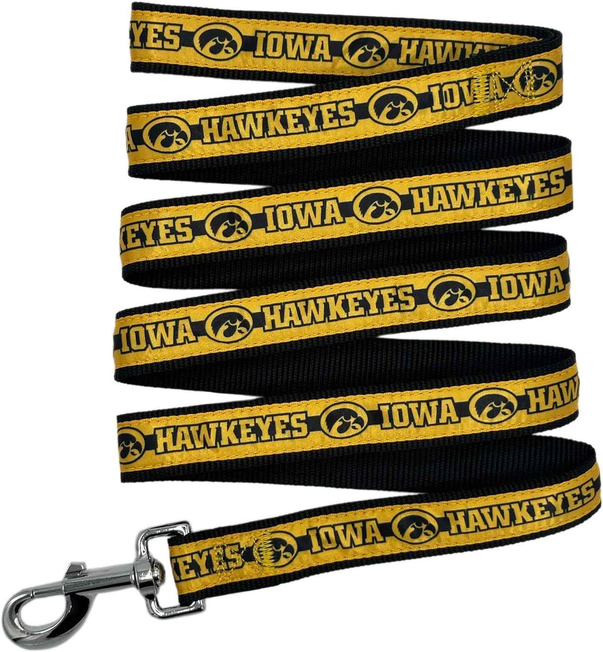 NCAA Iowa Hawkeyes Woven Dog Leash
