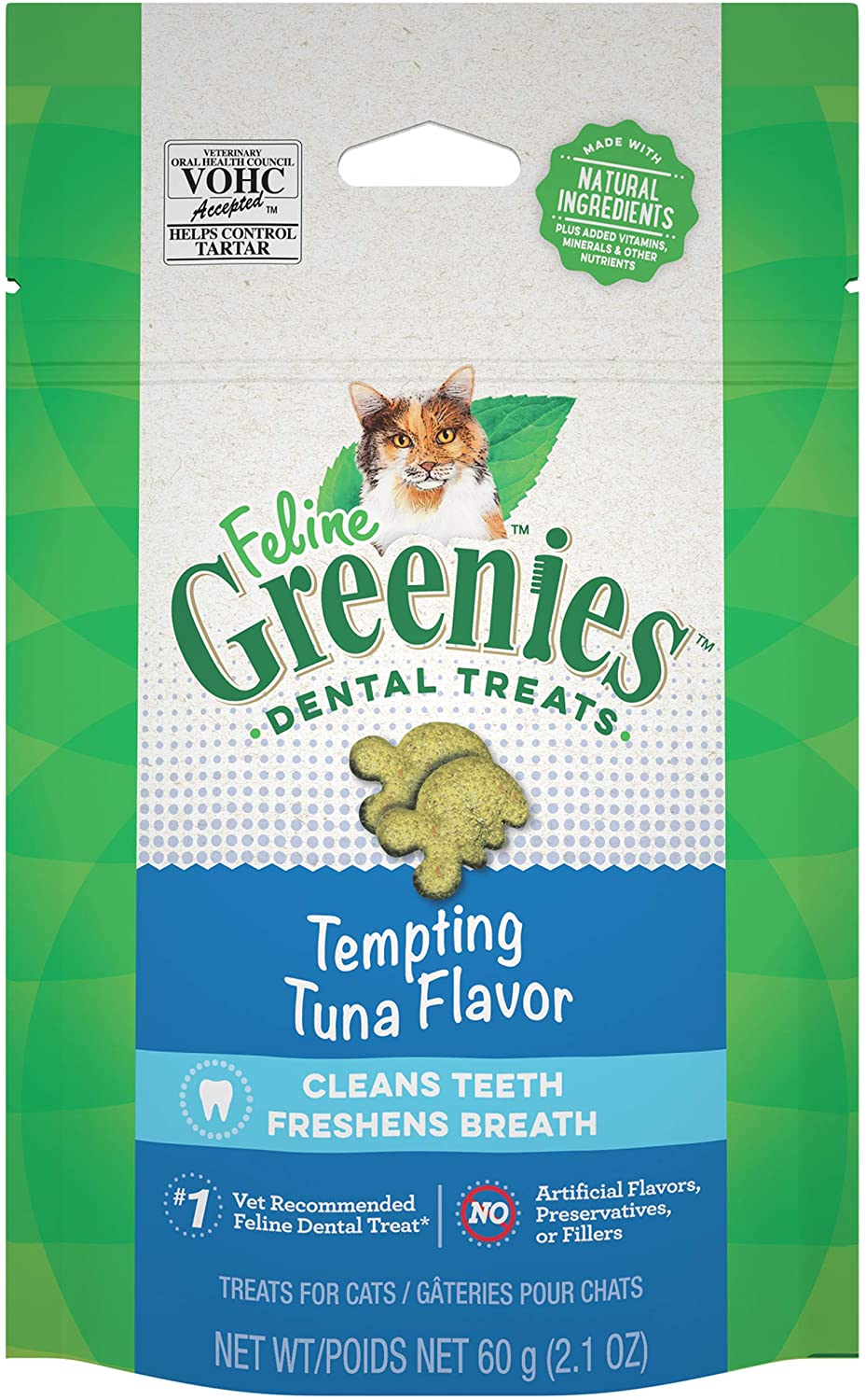 Greenies FELINE GREENIES Tempting Tuna Flavored Dental Treats