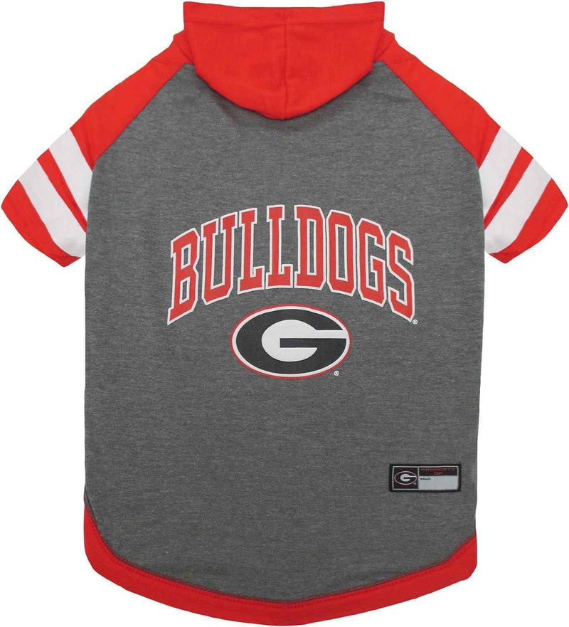 NCAA University of Georgia Bulldogs Hooded Dog T-Shirt