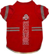 NCAA Ohio State University Buckeyes Reflective Dog T-Shirt