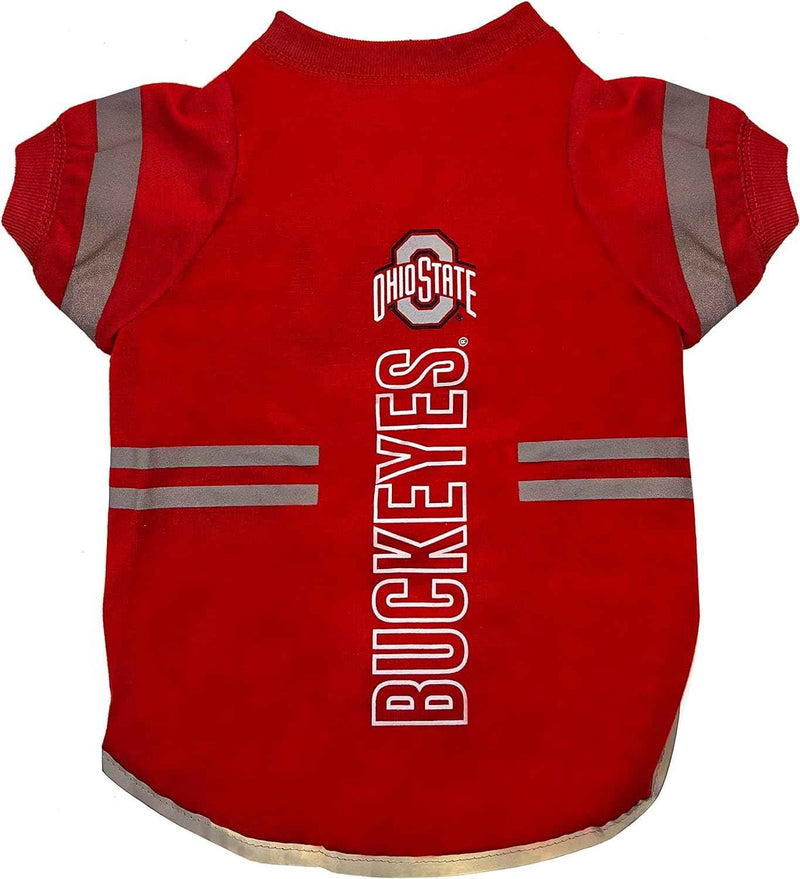 NCAA Ohio State University Buckeyes Reflective Dog T-Shirt