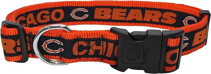 NFL Chicago Bears Woven Dog Collar