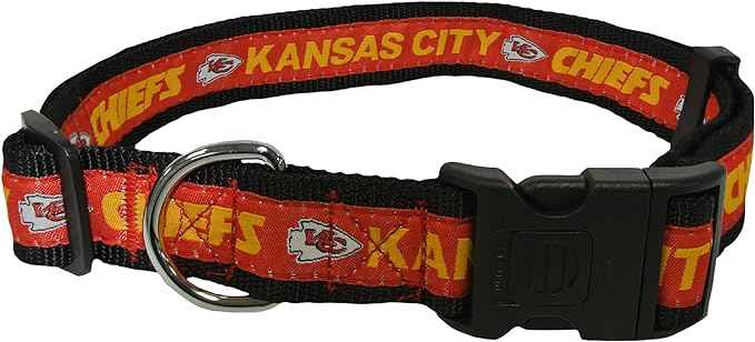 NFL Kansas City Chiefs Woven Dog Collar