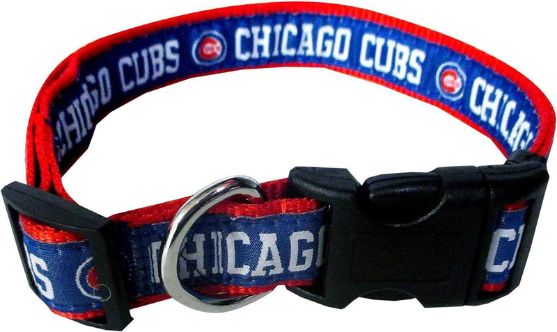MLB Chicago Cubs Woven Dog Collar