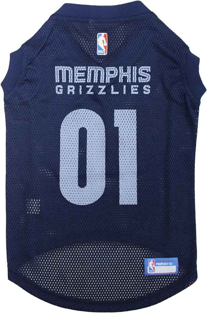 NBA Memphis Grizzlies Basketball Mesh Pet Jersey
