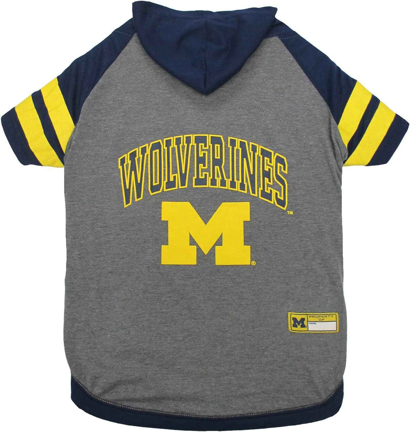 NCAA University of Michigan Wolverines Hooded Dog T-Shirt