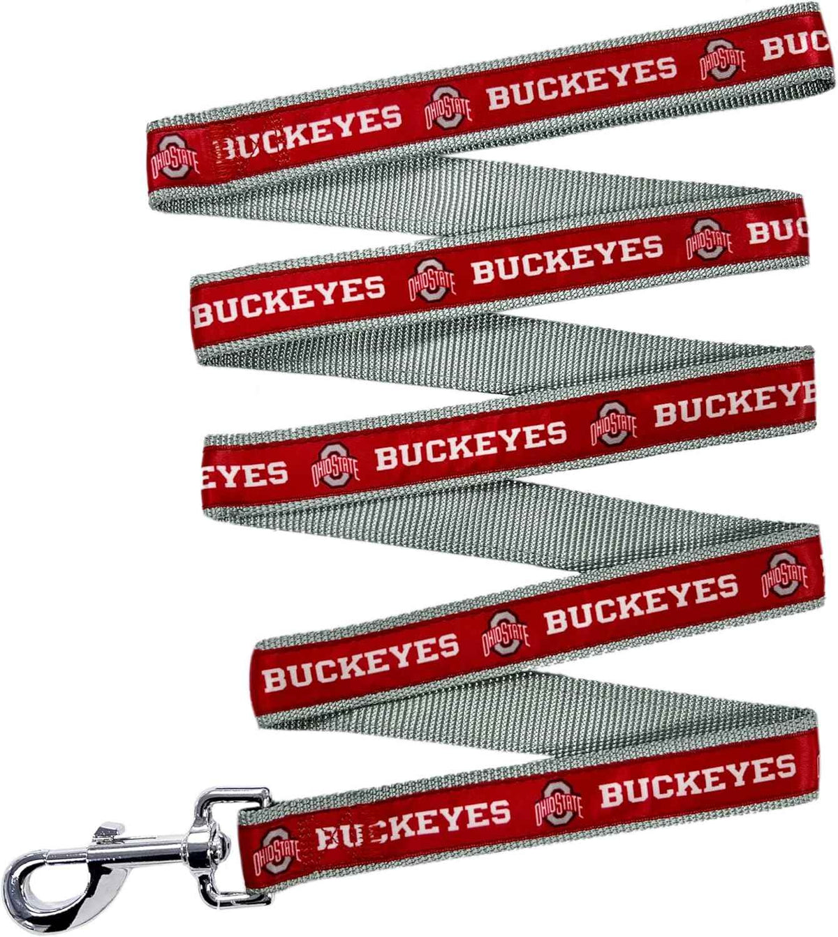 NCAA Ohio State Buckeyes Woven Dog Leash