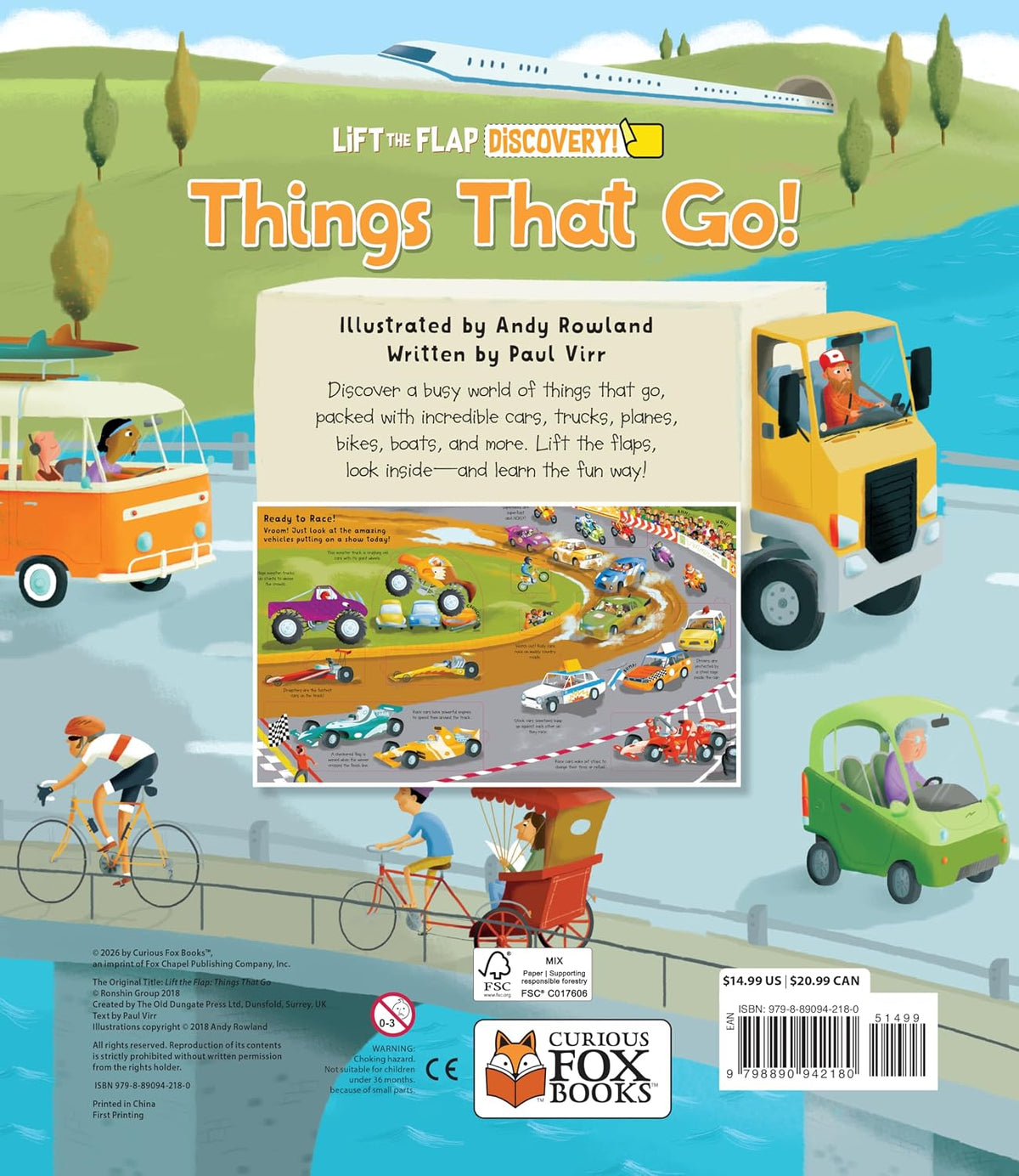 Inside Lift the Flap: Discovery! Things That Go! – Hardback, ISBN 9798890942180