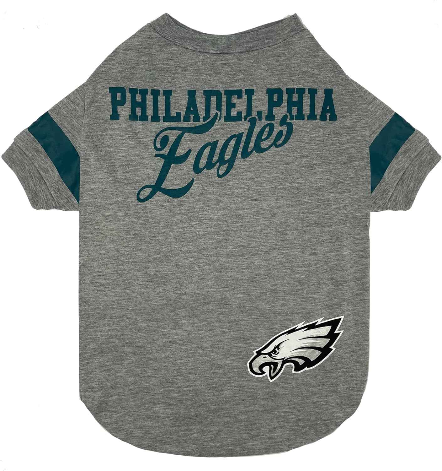 NFL Philadelphia Eagles Striped-Sleeve Dog T-Shirt