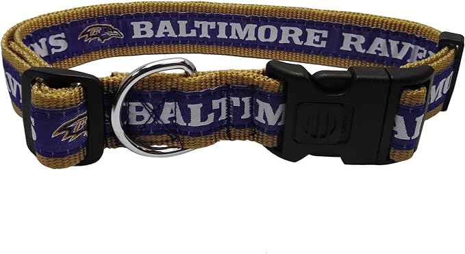 NFL Baltimore Ravens Woven Dog Collar