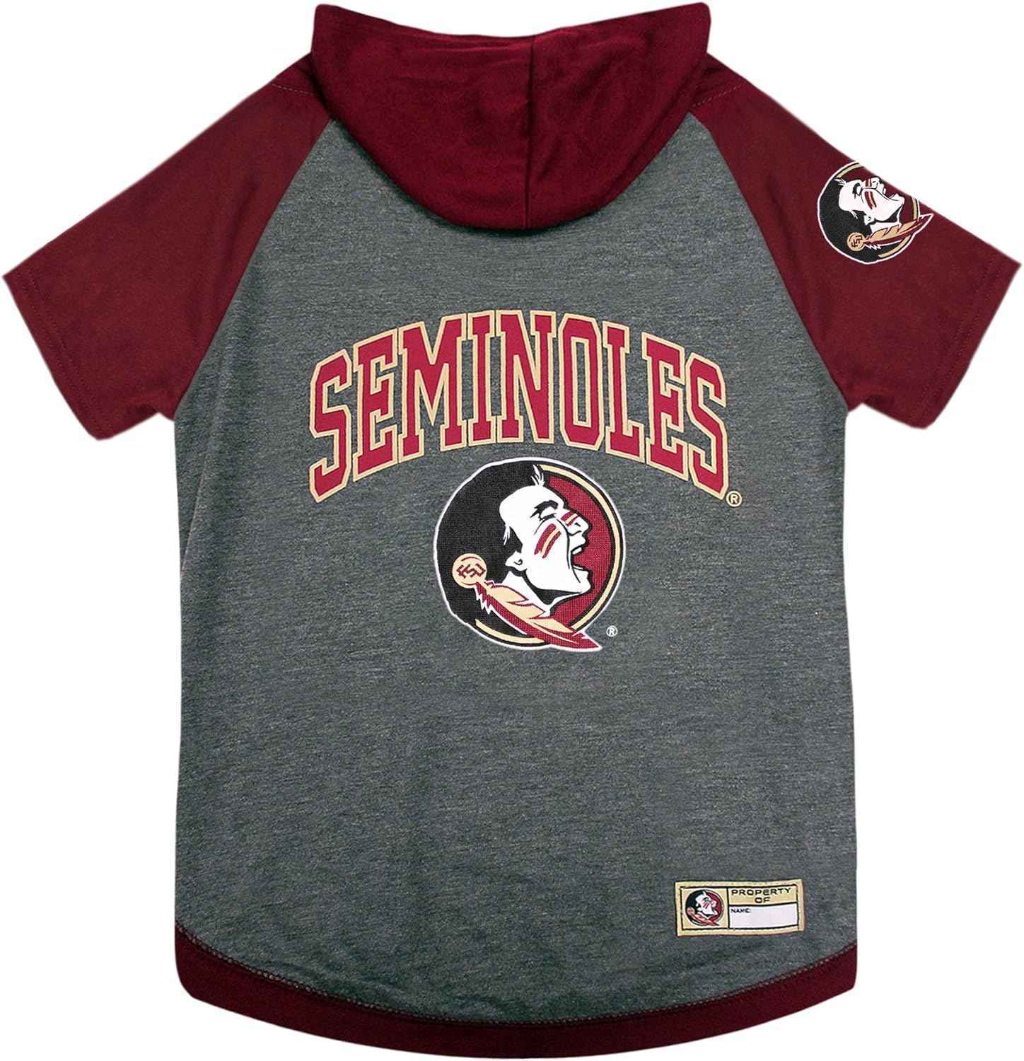 NCAA Florida State University Seminoles Hooded Dog T-Shirt