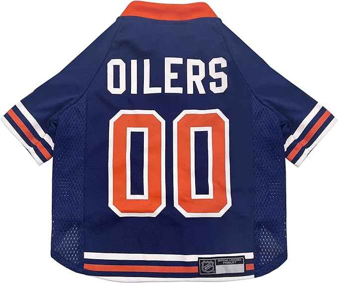 NHL Edmonton Oilers Blue Mesh Pet Jersey