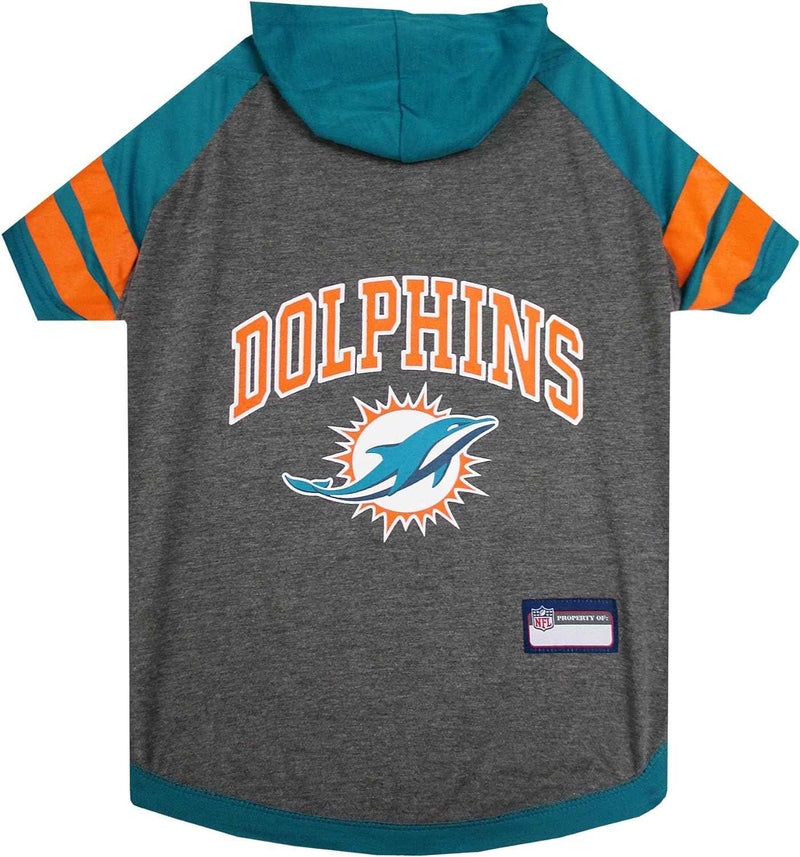 NFL Miami Dolphins Hooded Dog T-Shirt