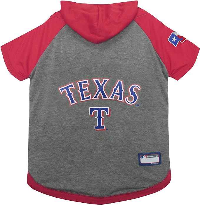 MLB Texas Rangers Hooded Dog T-Shirt