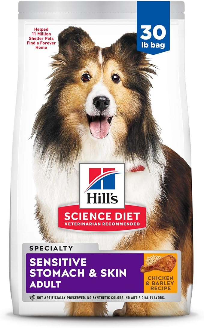 Hills Science Diet Adult Sensitive Stomach & Skin Chicken Recipe Dry Dog Food Bag