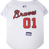 Atlanta Braves Dog Jersey - White