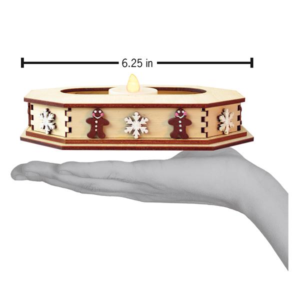 Old World Christmas: Large Snowflake Tealight Display