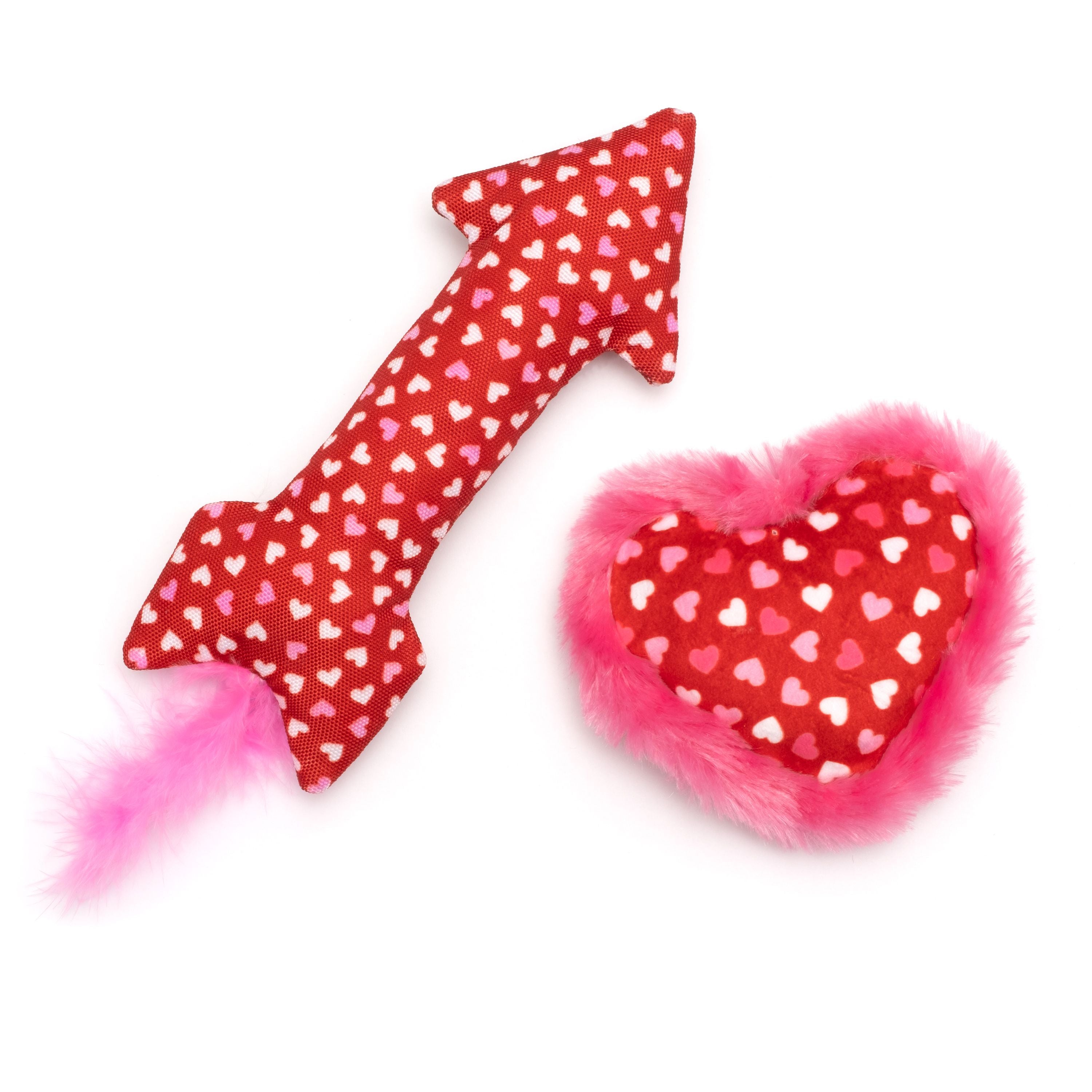 Cupids Arrow & Heart Cat Toy Set