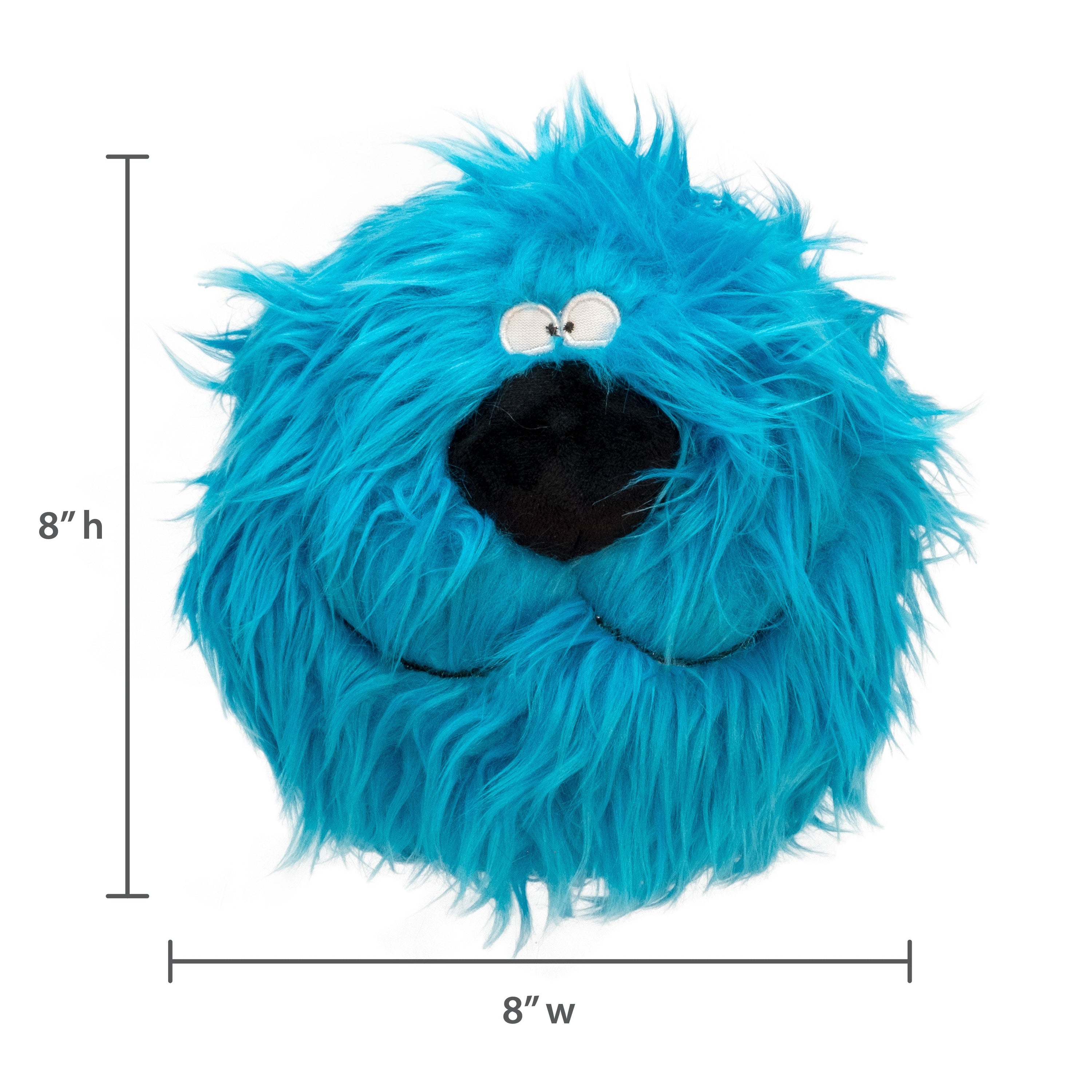 FuzzyBallz Blue: The Squeaky, Puffy, Fuzzy Dog Toy by DogGoods
