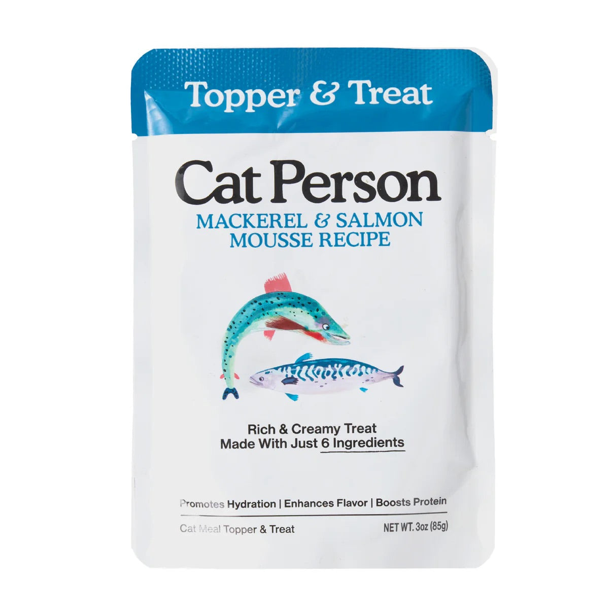 Cat Person Cat Mousse Mackerel & Salmon 3oz Pouch