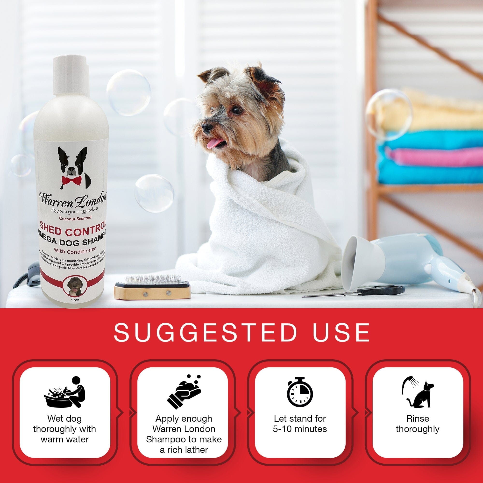 Shed Control Shampoo for Dogs - Professional Size