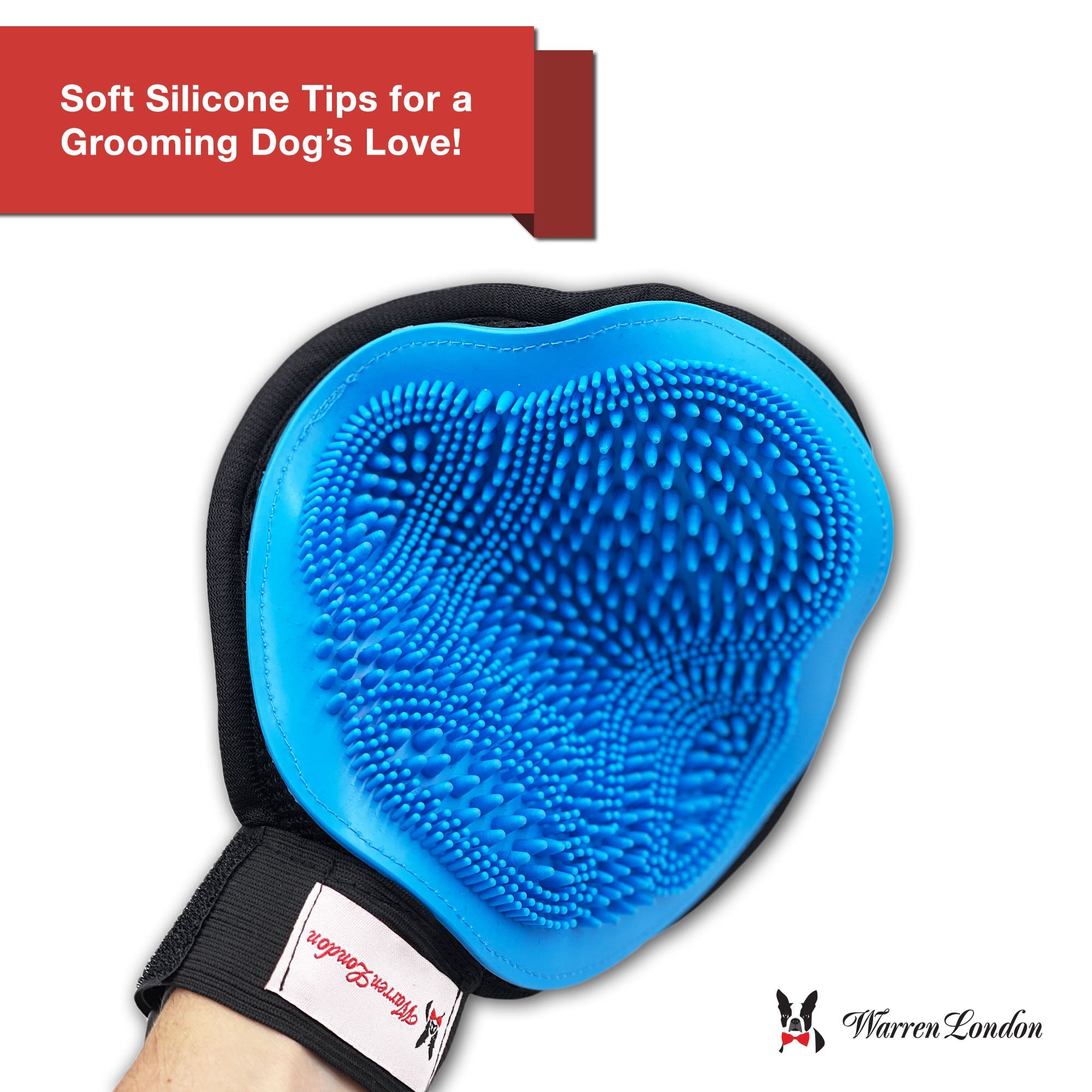 4 in 1 Pet Grooming Glove for Dogs & Cats - Double Sided